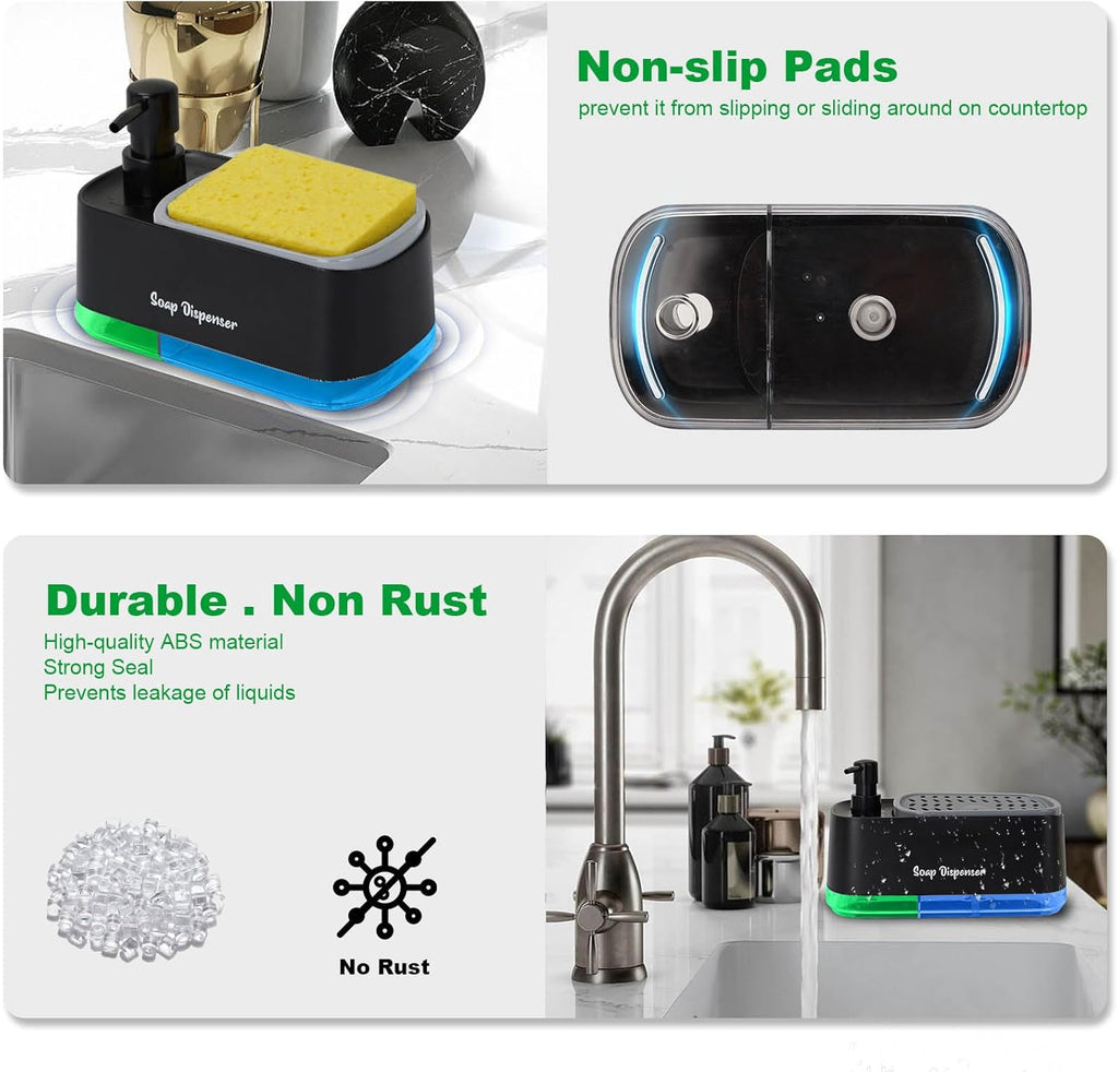 2-in-1 Kitchen Soap Dispenser & Sponge Holder