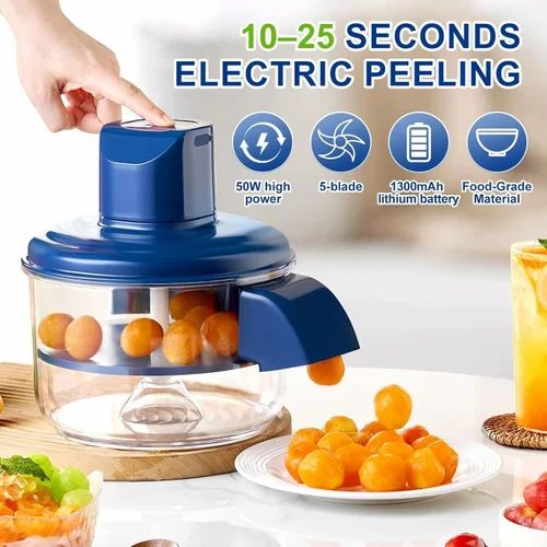 Rechargeable electric fruit & vegetable peeler