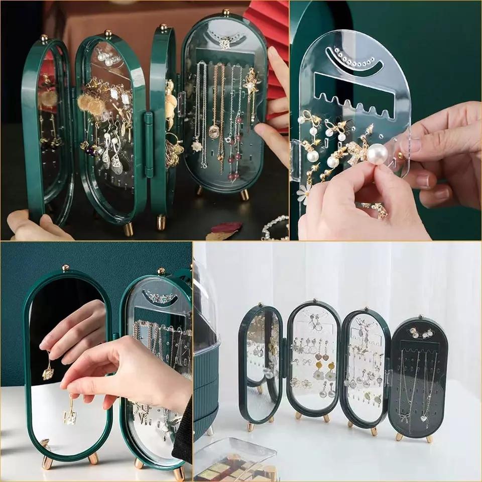 Viral All in One Foldable Jewellery Box with Mirror