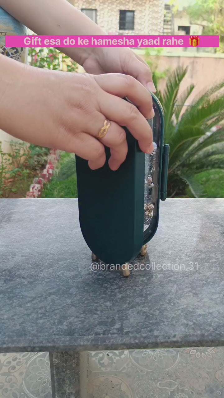 Viral All in One Foldable Jewellery Box with Mirror