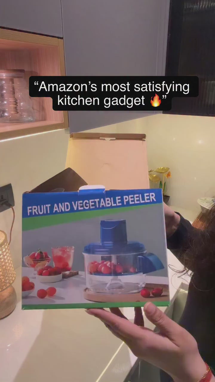 Rechargeable electric fruit & vegetable peeler